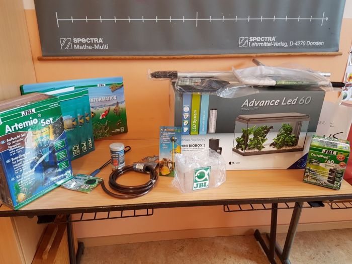 Das großzügig gesponserte Material von Megazoo und JBL