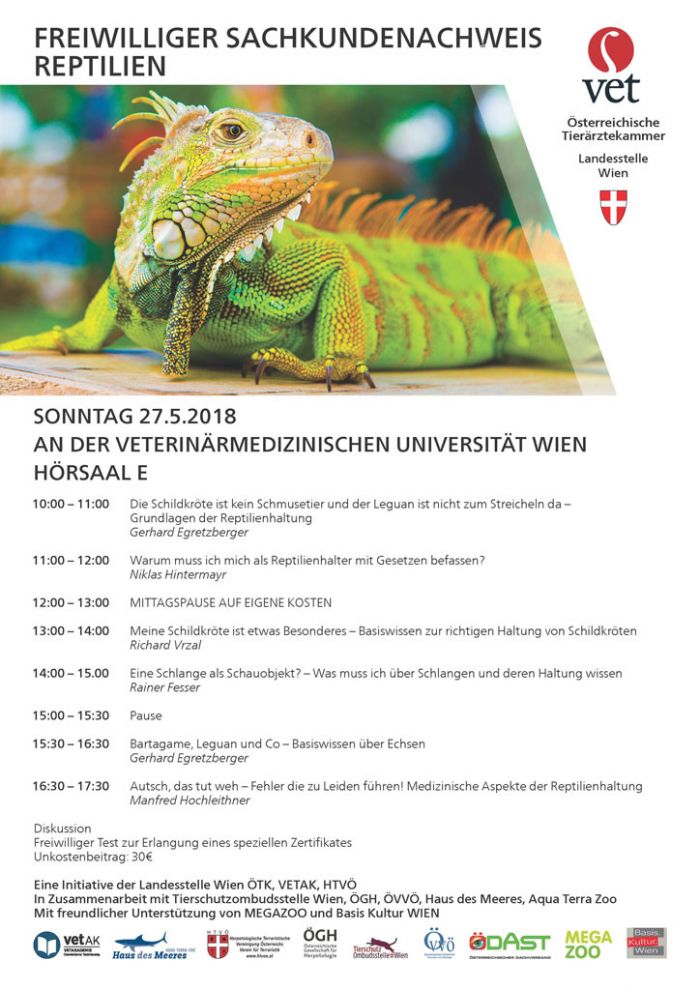 Freiwilliger Sachkundenachweis für Reptilien Freiwilliger Sachkundenachweis für Reptilien